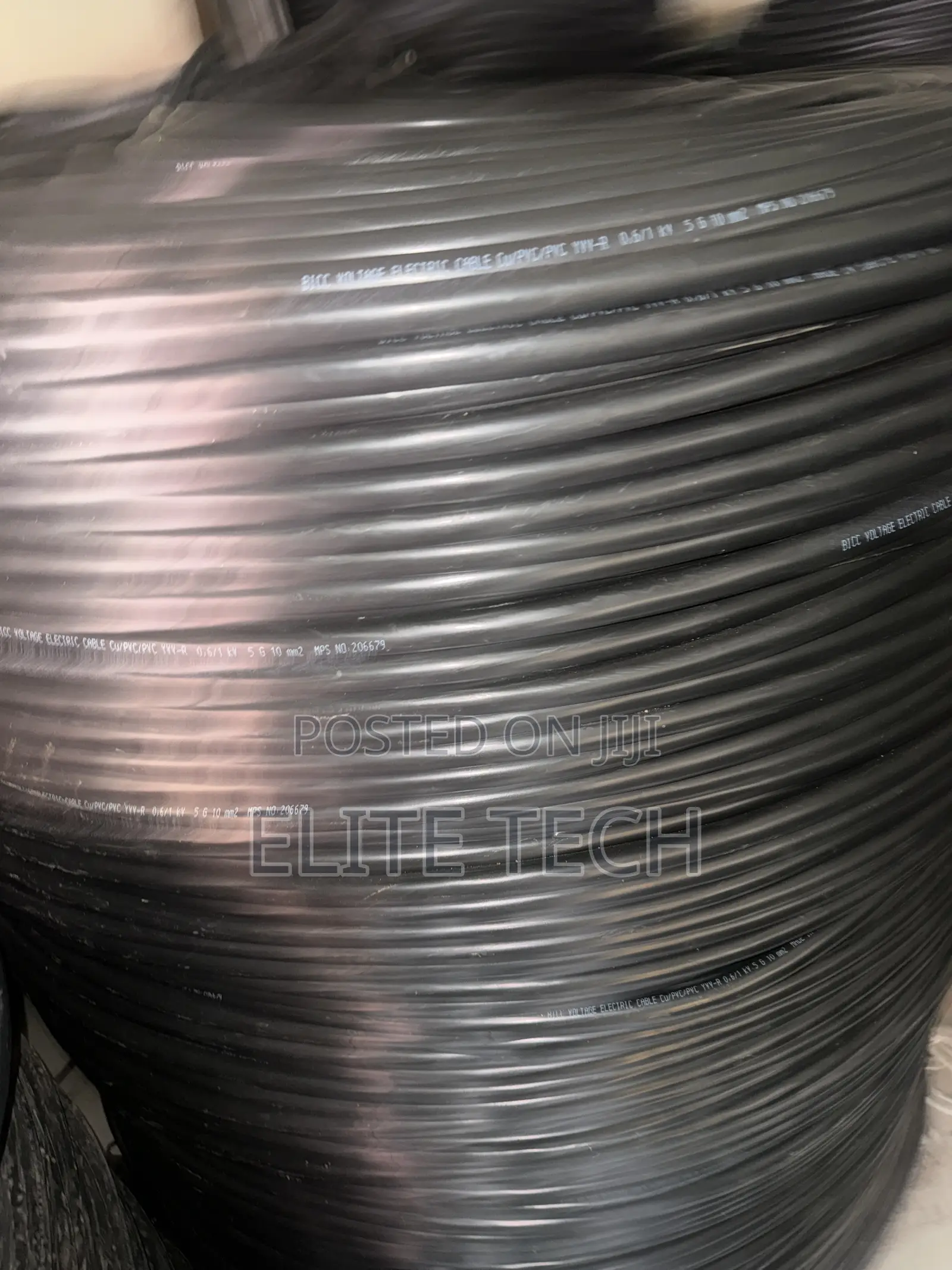10mm X 5 Core PVC/PVC Cable (100% Pure Copper)