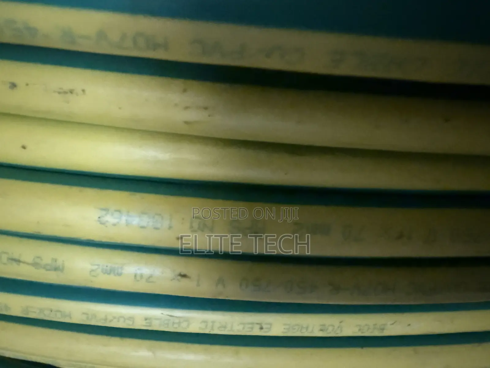 70mm Single Core Green/Yellow Pure Copper Earth Cable (Per Metre)