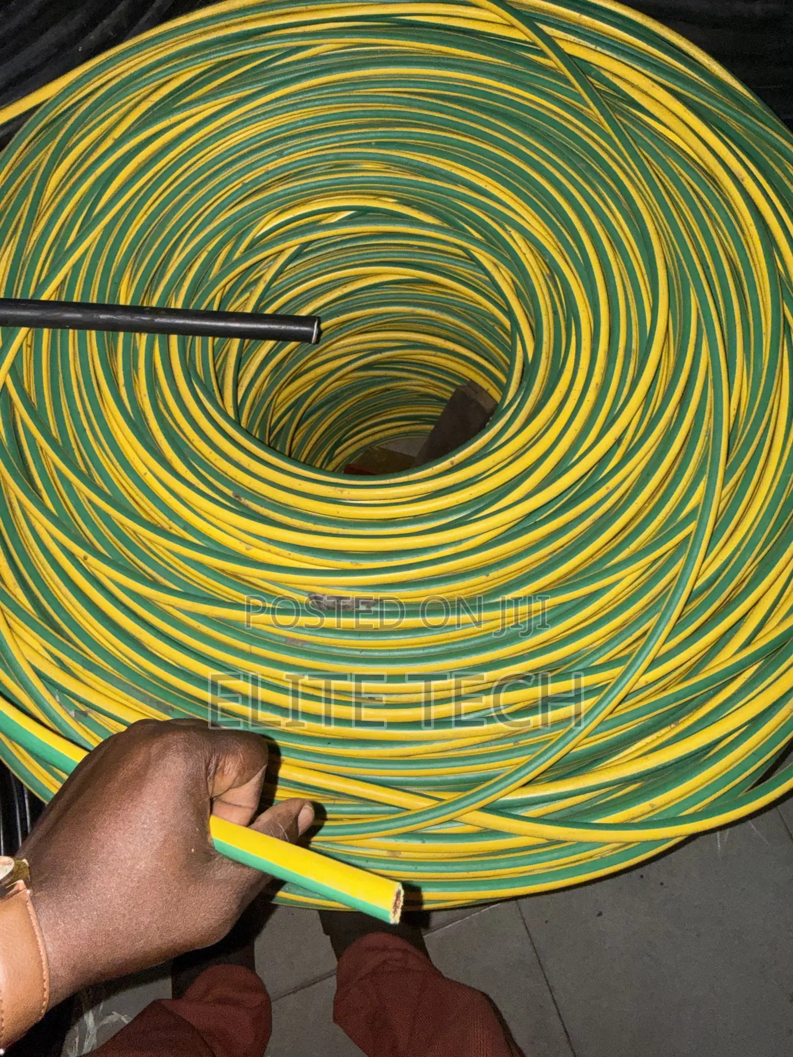70mm Single Core Green/Yellow Pure Copper Earth Cable (Per Metre)