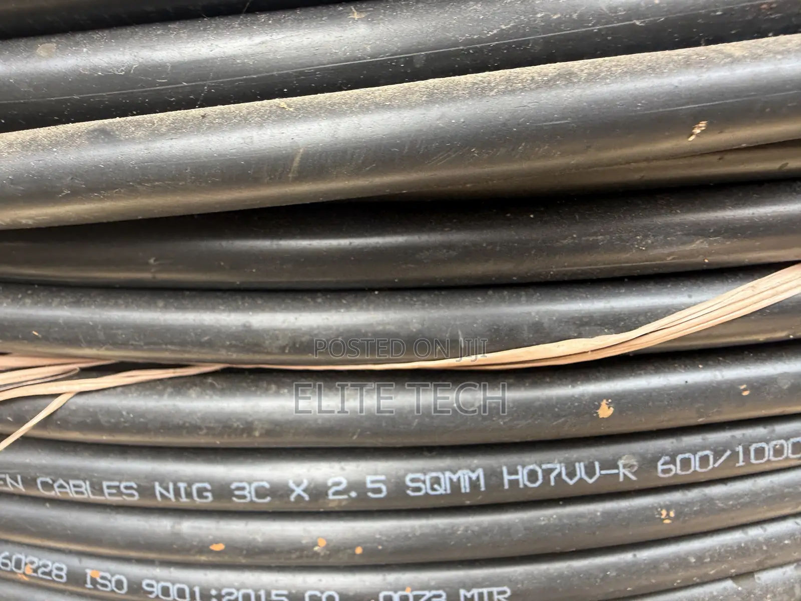 2.5mm X 3 Core PVC/PVC Unarmoured Cable (100% Copper) –