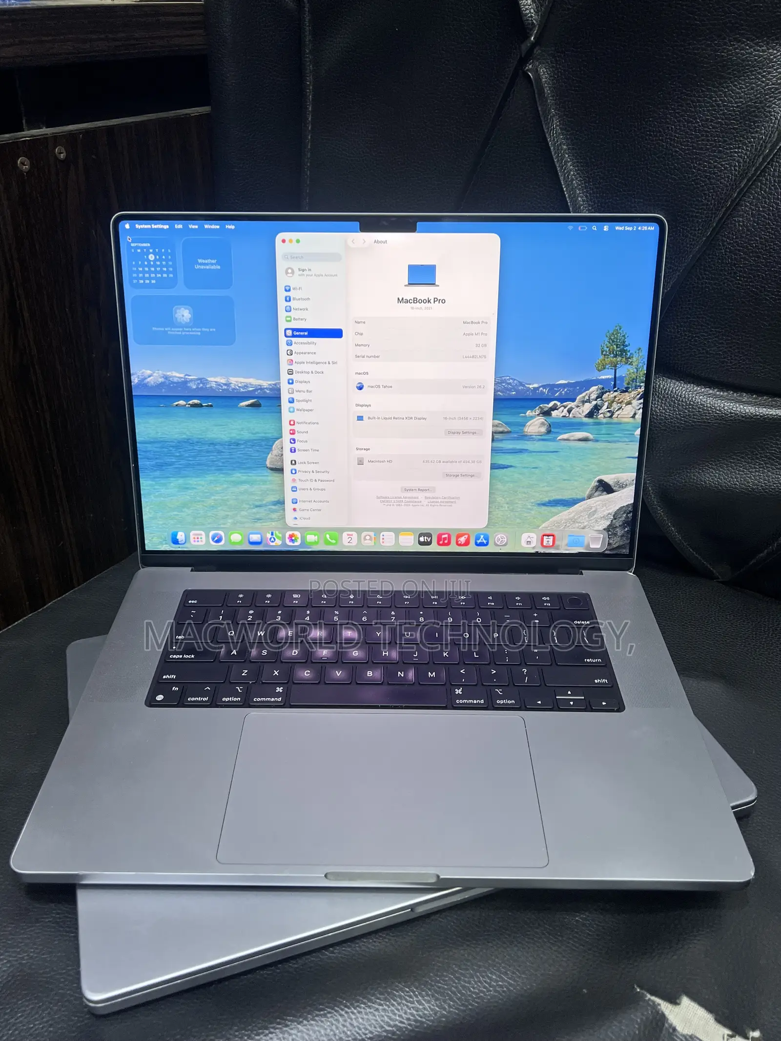 Laptop Apple MacBook Pro 2021 M1 32GB Apple M1 Pro SSD 500GB
