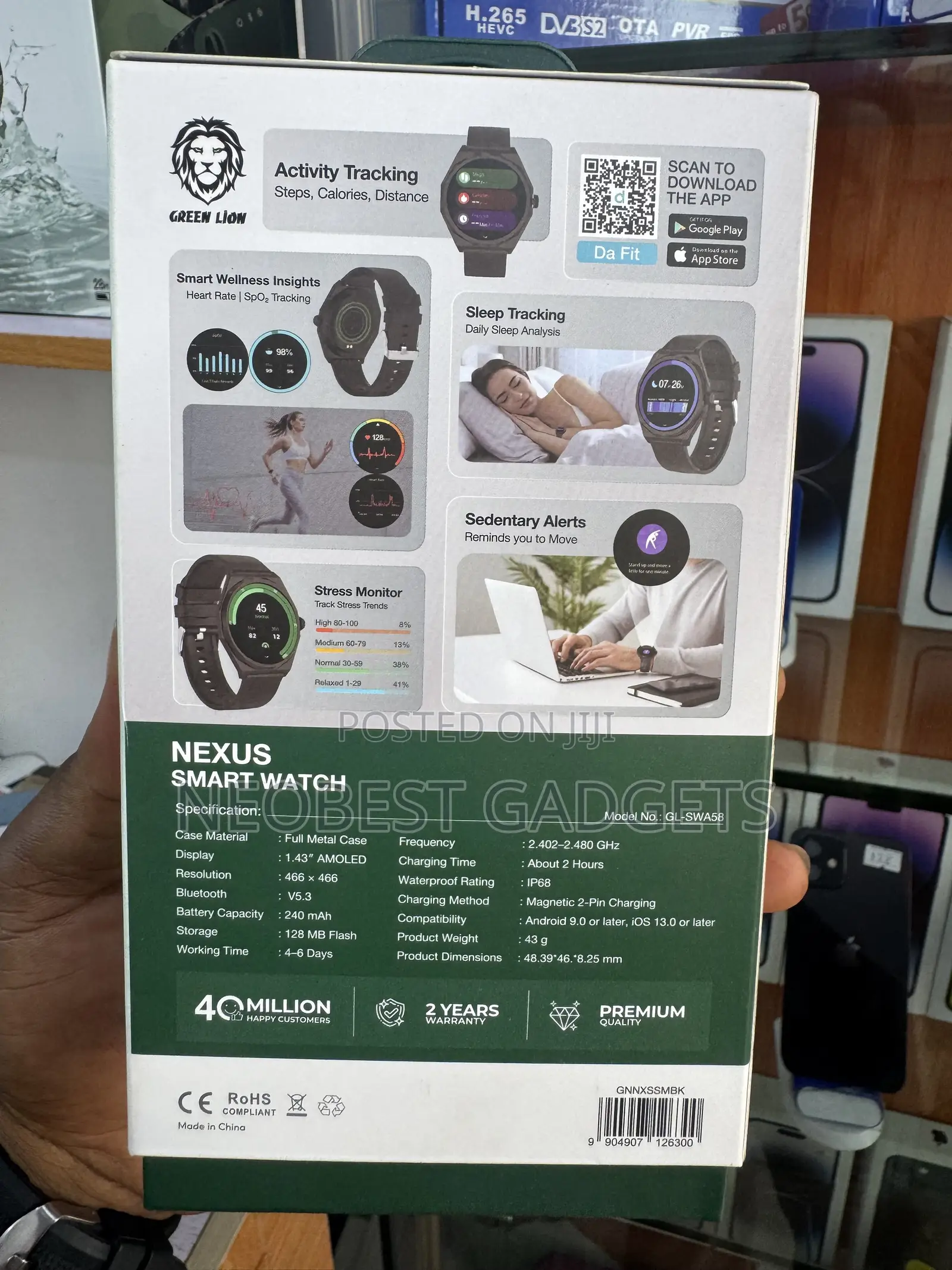 Brand New Green Lion Nexus Smart Watch