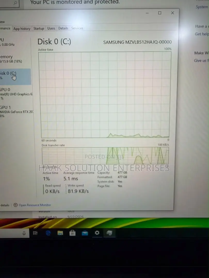 New Laptop Razer Blade 16GB Intel Core i7 SSD 512GB