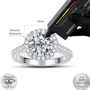 Moissanite Diamond Engagement Ring Original 925 Sterling Silver