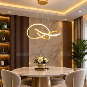 Pendant Light With Irregular Streamlined Design Creative Small Hanging