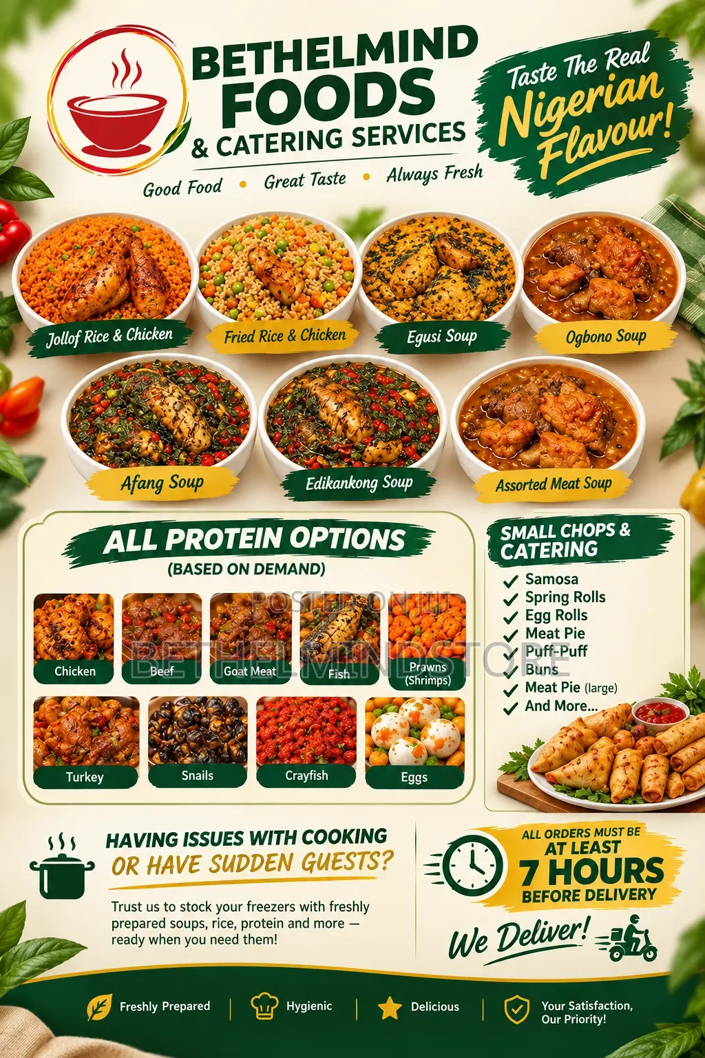 Food and Nigerian Soup Delivery Services