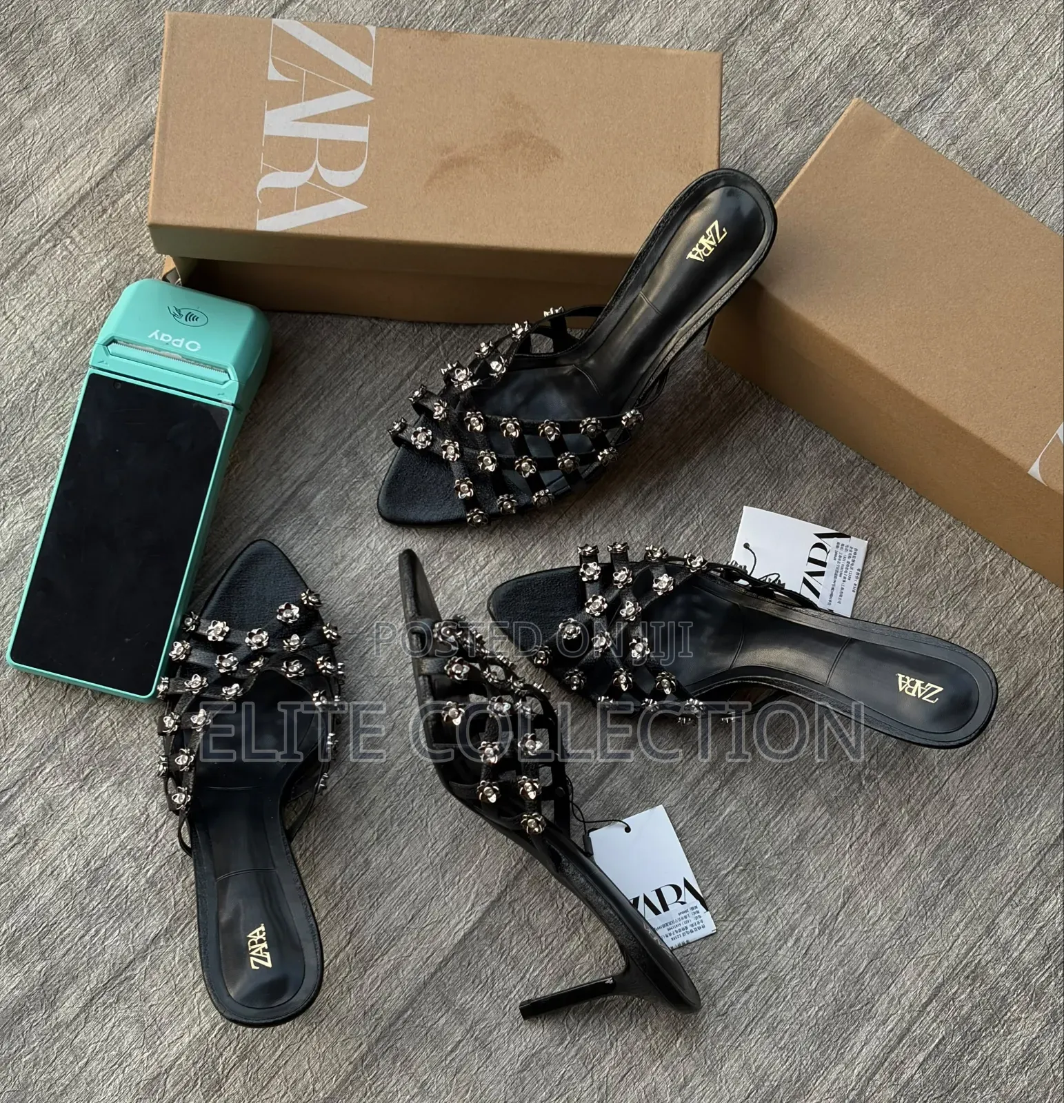 LuXu ZARA HEEL Sizes: 37–42 Colours: Black (As Displayed)