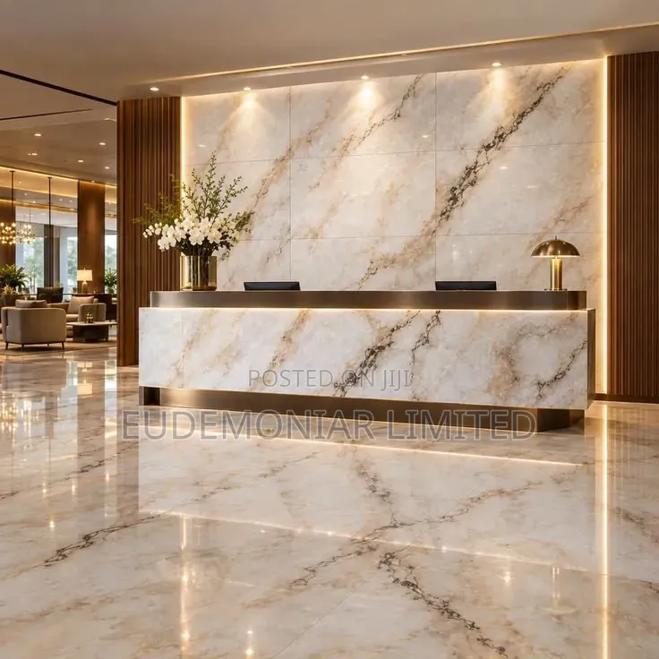 Premium Stonework for Executive Reception