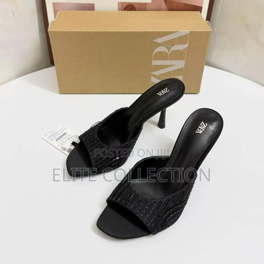 LuX ZARA HEELS Sizes: 37–42 Colours: Black (As Displayed)