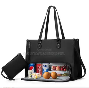 Brand New Black Tote Bag for Ladies With Shoulder Straps and Purse