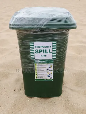 Emergency Spill Kit - 240 Litres - Green Wheelie Bin - Complete Kit