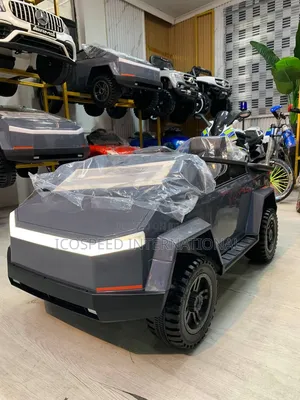 Grey Cybertruck Electric Kid's Car for Age 1-5 With Remote and Bluetoo