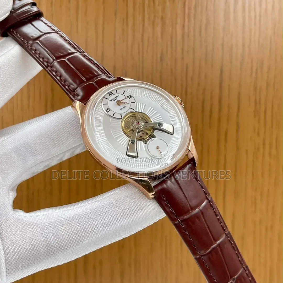 Patek Philip Automatic Leather Strap Watch