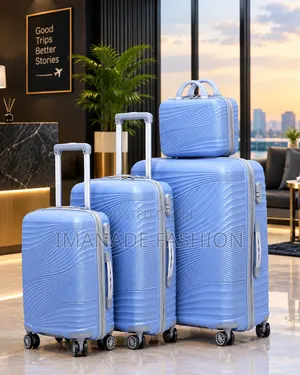 Blue 4-Piece Luggage Set – Stylish & Practical Travel Companion