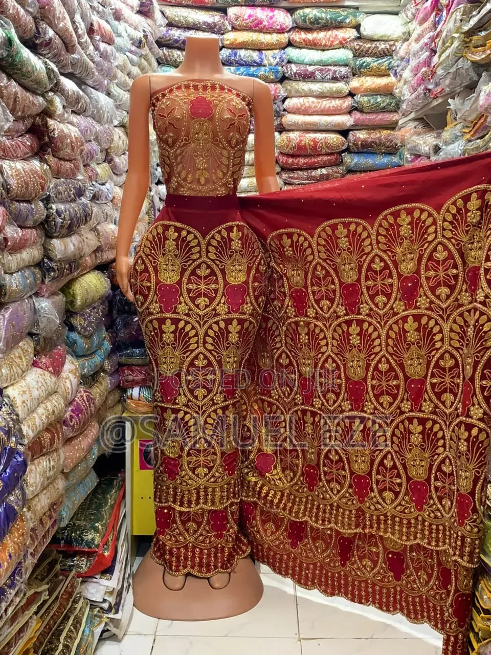 Net on Rawsilk Indian George