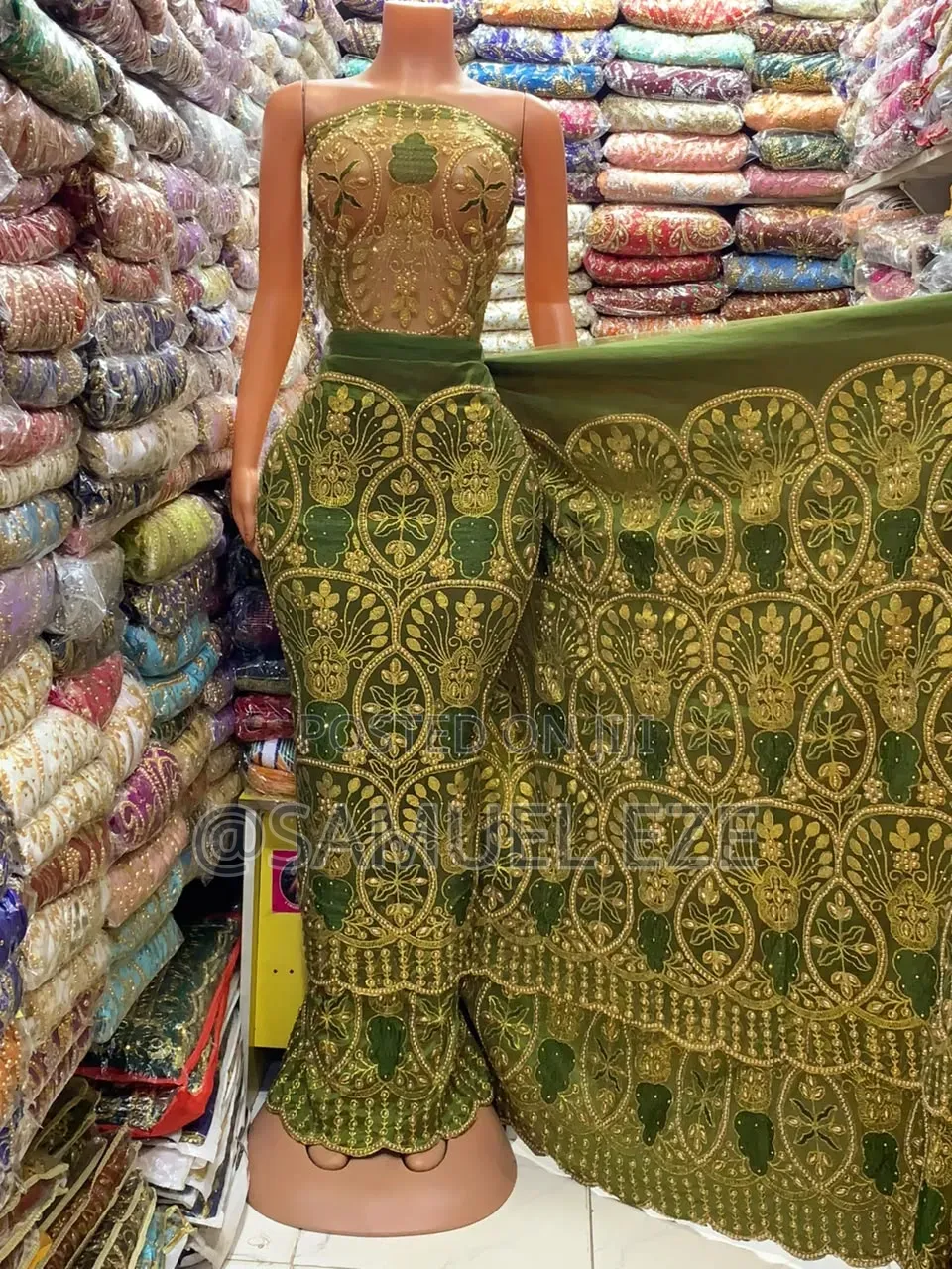 Net on Rawsilk Indian George