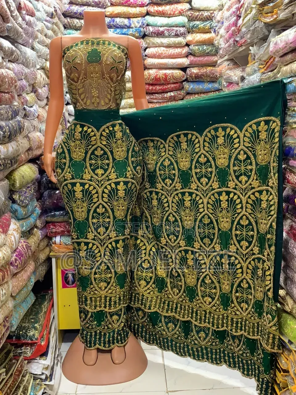 Net on Rawsilk Indian George