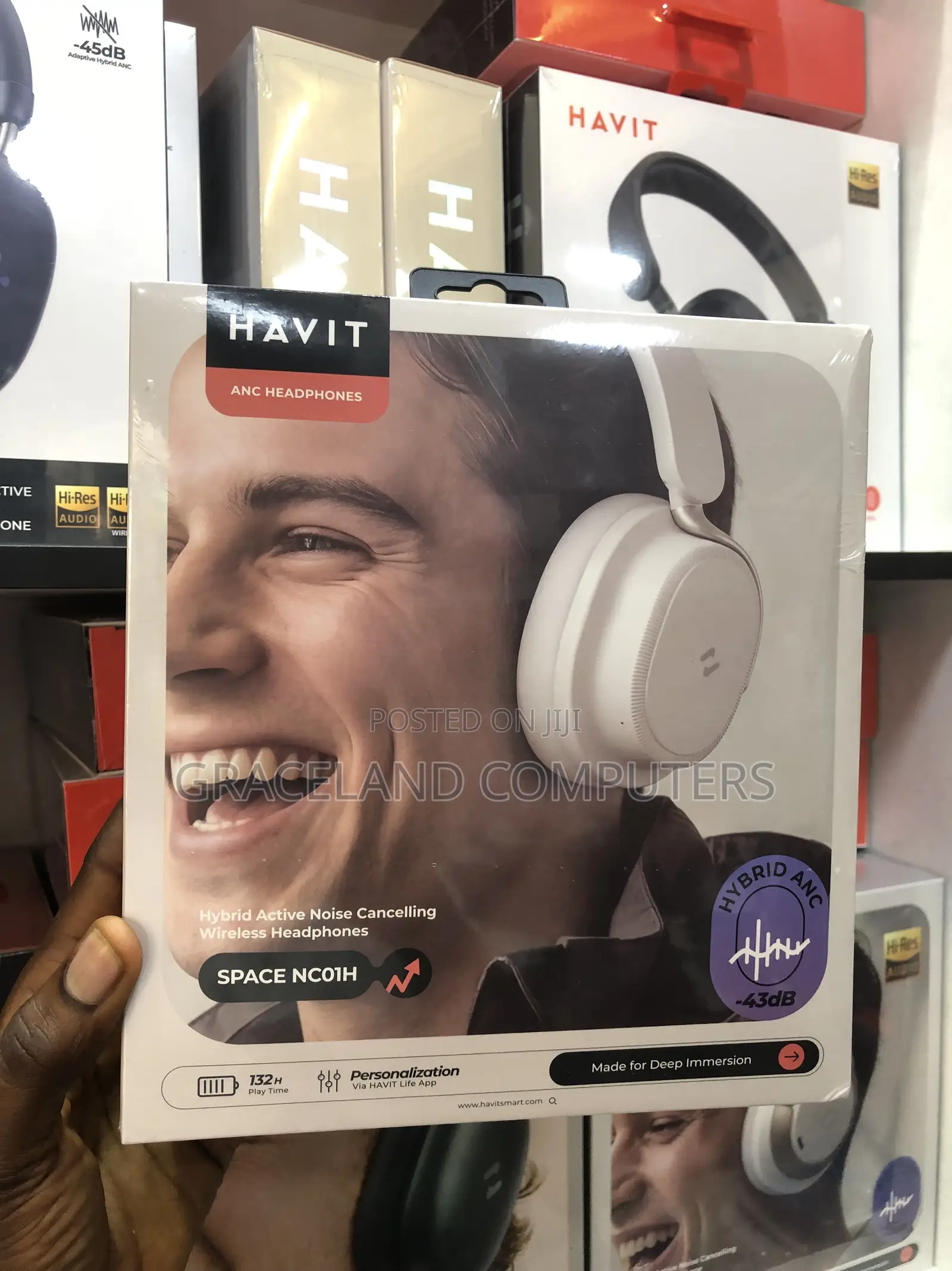 Havit Space NC01H (H635BT)Hybrid Active Noise Cancelling Headphones