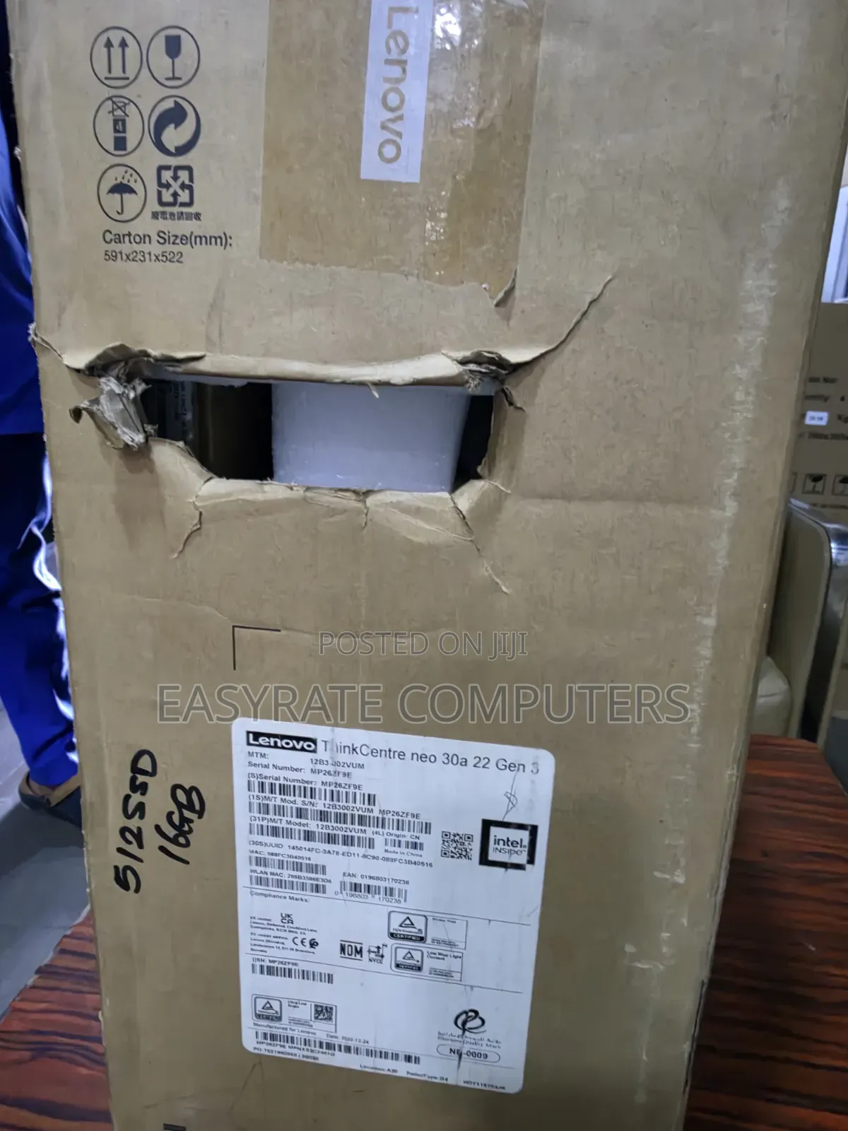 New Desktop Computer Lenovo ThinkCentre 22 16GB Intel Core i5 SSD 512GB