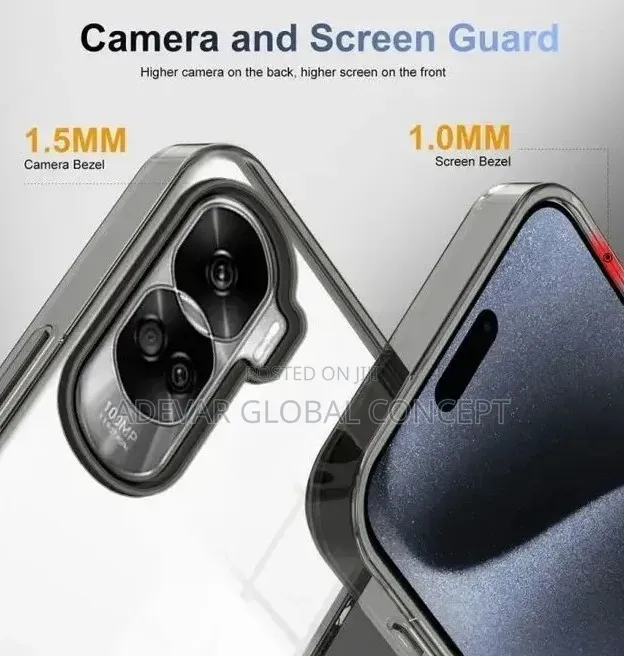 Acrylic Hybrid TPU Phone Case Pouch for Honor 90 Lite