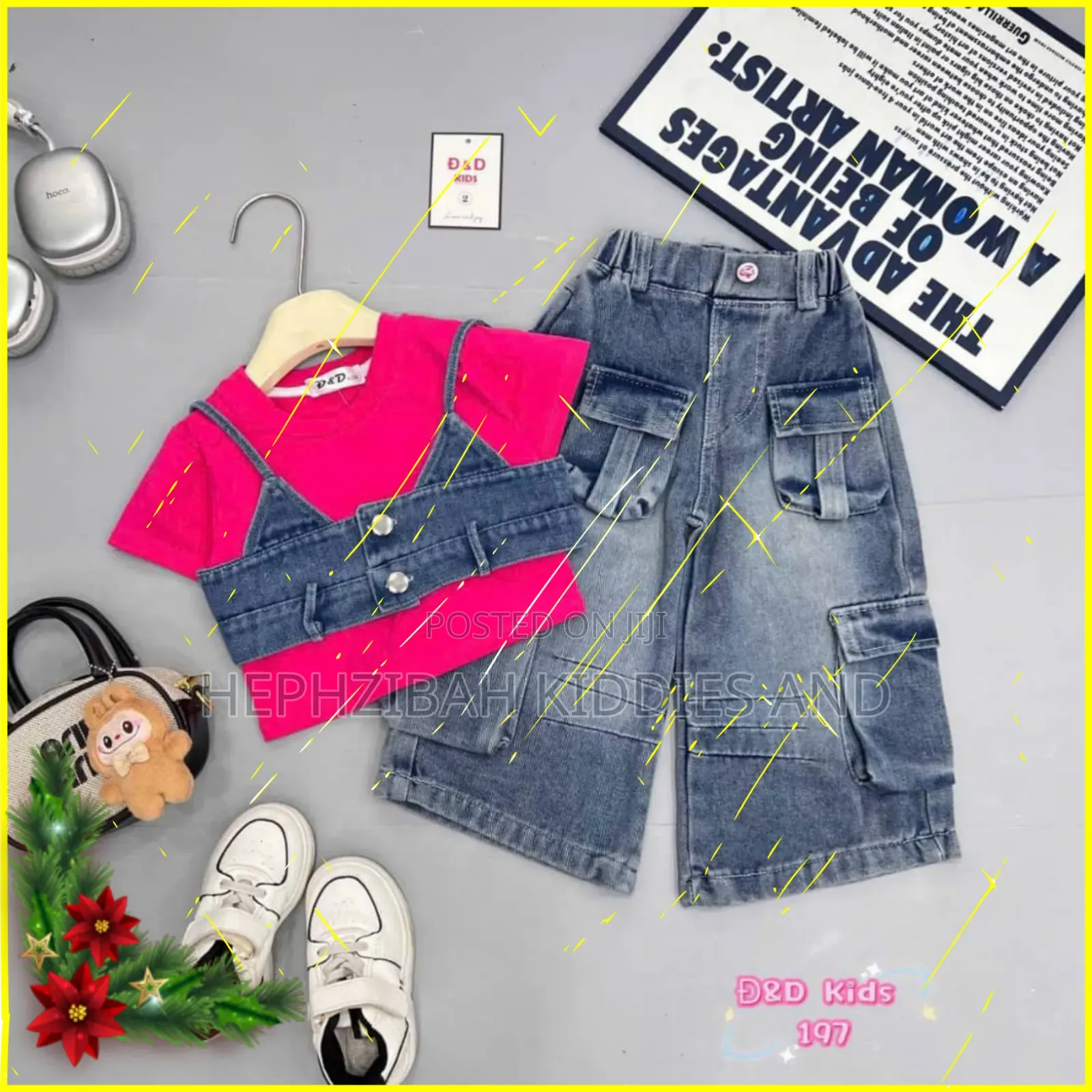2pcs Denim Set for Girls