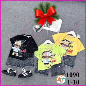 2pcs Short Denim and Top