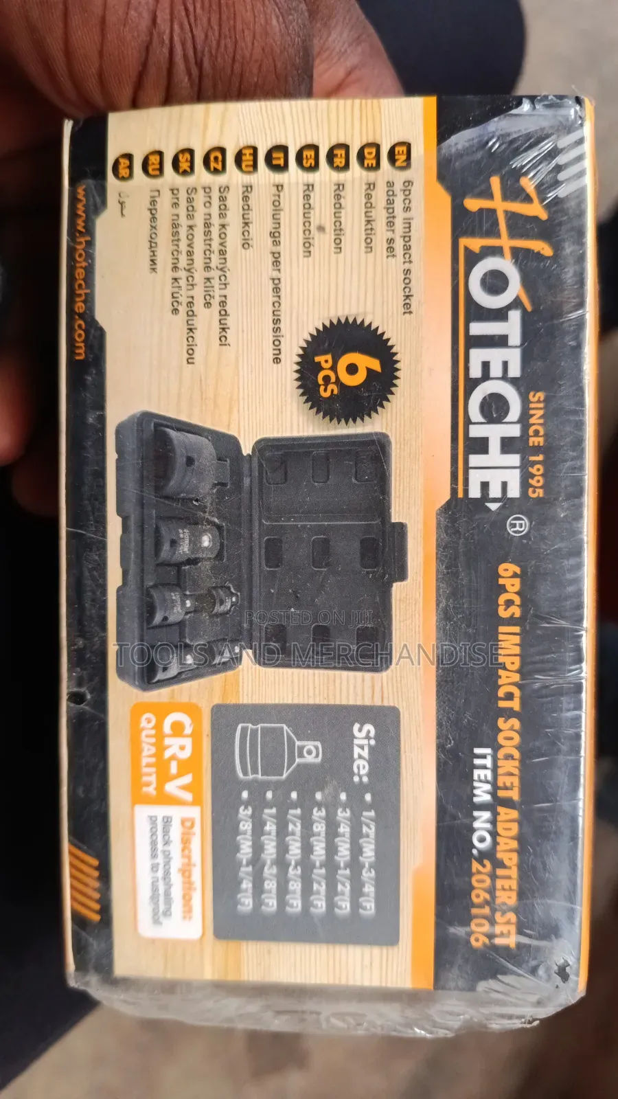 Impact Socket Adapter Set ( 1⁄4-3⁄4" )