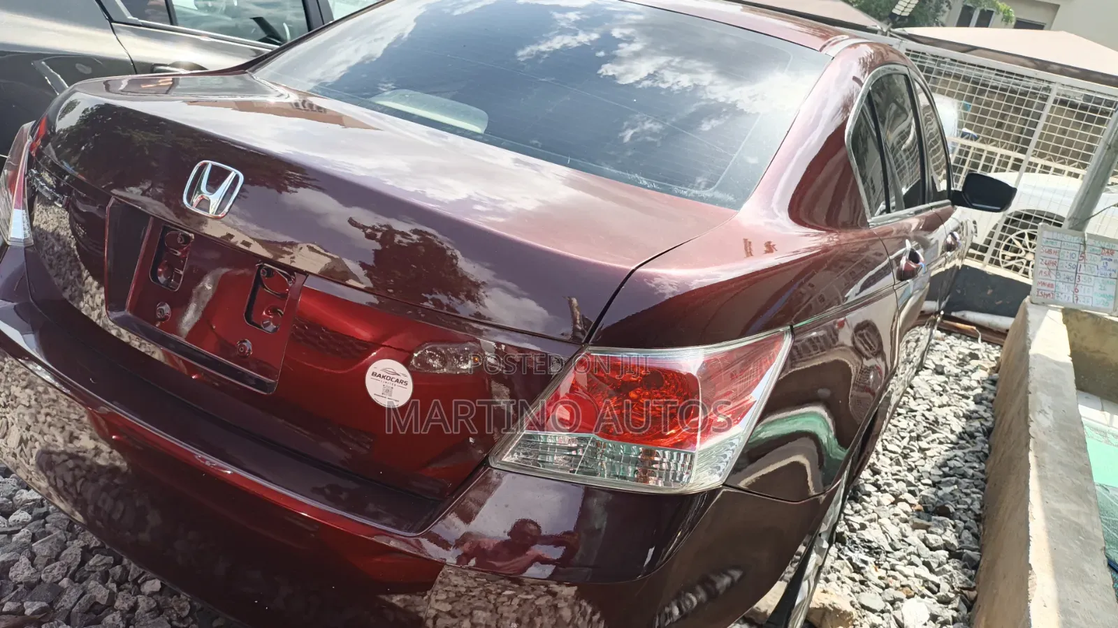 Honda Accord 2010 Maroon