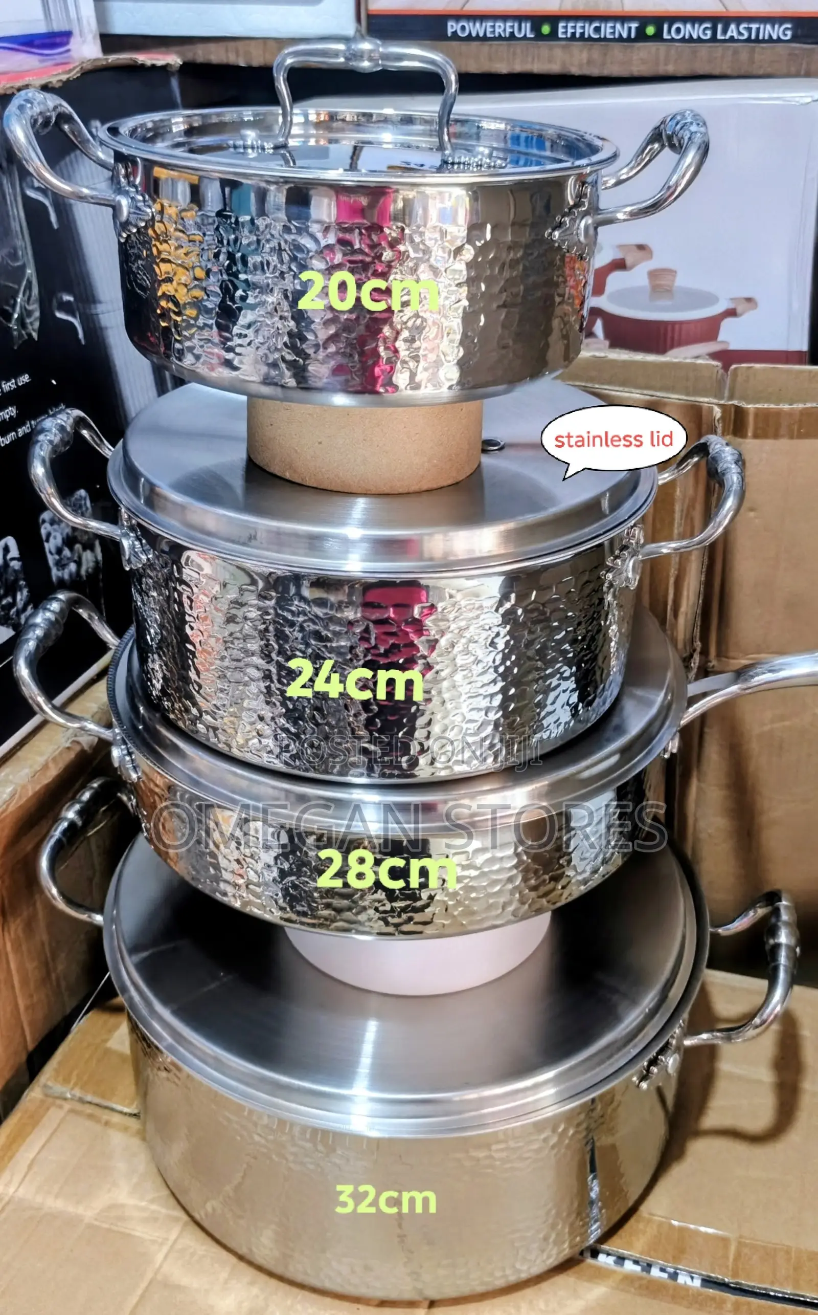 Uakeen 18/10 Tri-Ply Stainless Cookware Set