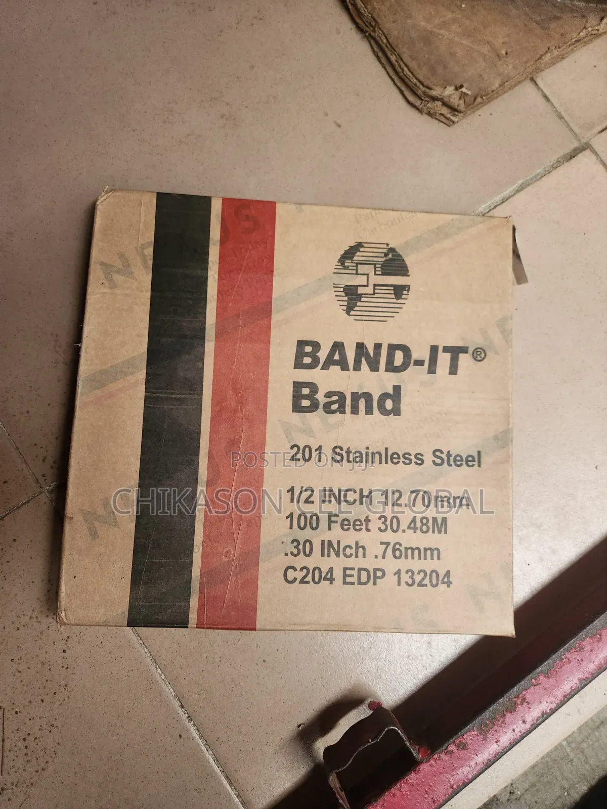 1/2" X 100 Feet Band It Stainless Steel Strapping Tape