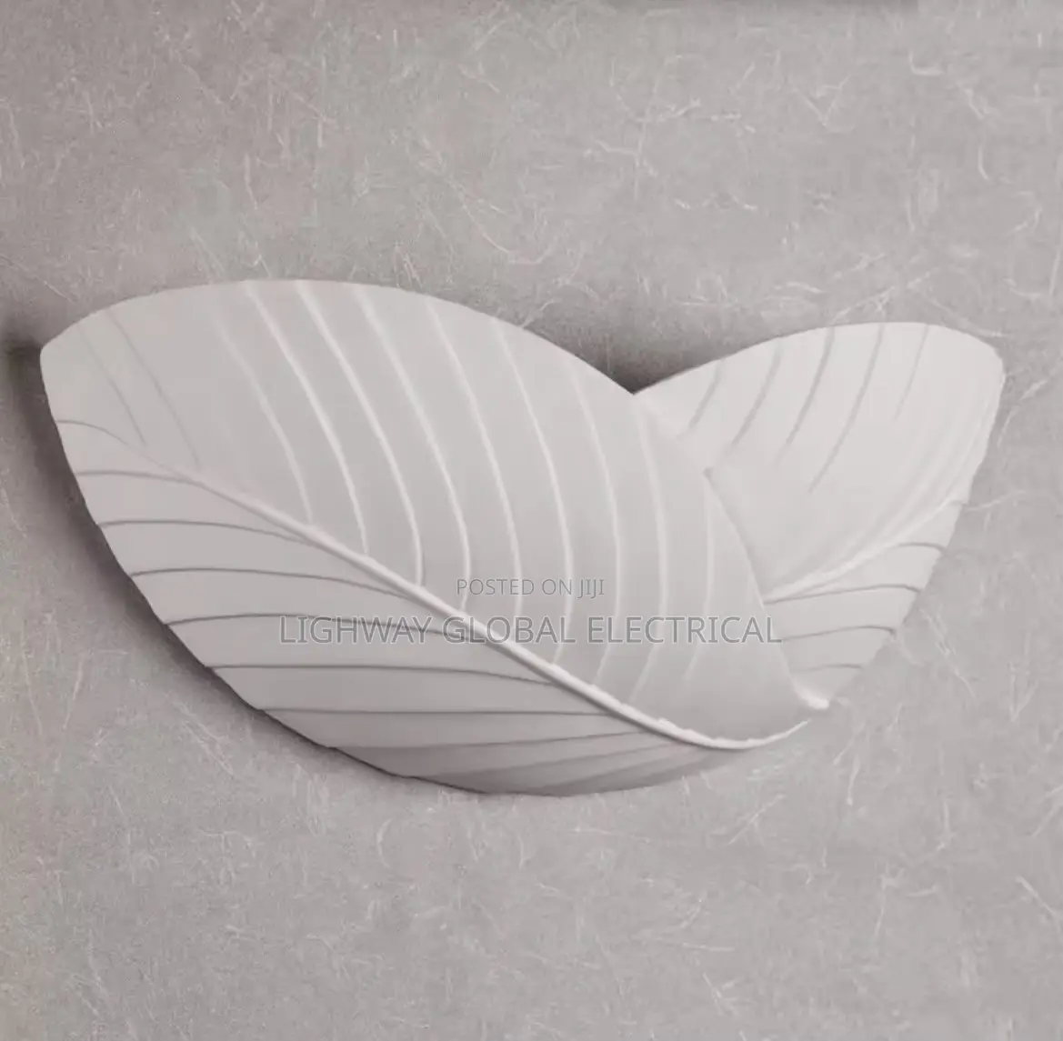 White Solid Ceramic Designer Wall Bracket