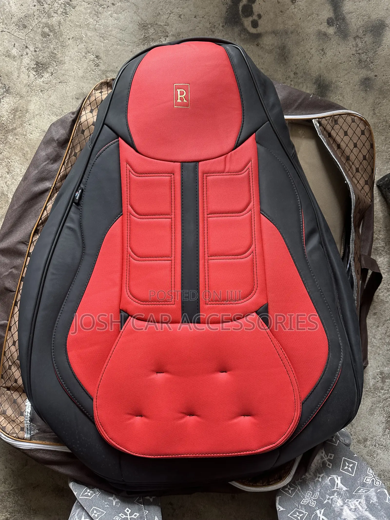 Quality R Power Seat Cover Red and Black
