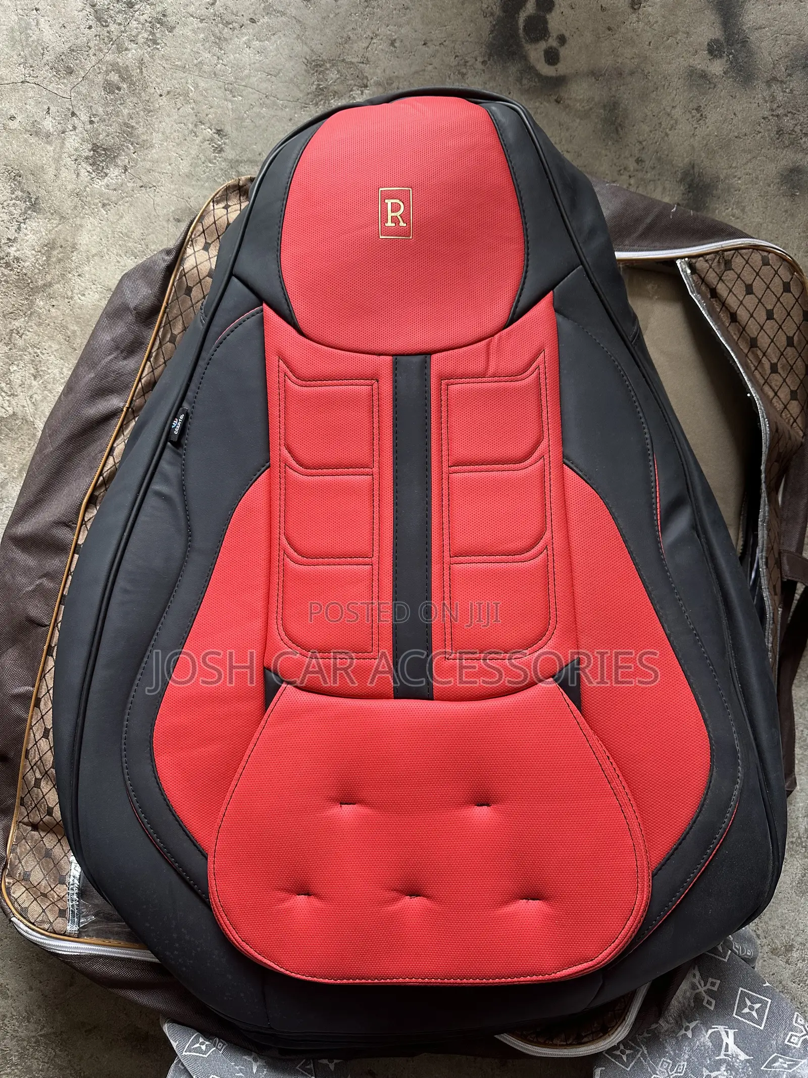 Quality R Power Seat Cover Red and Black