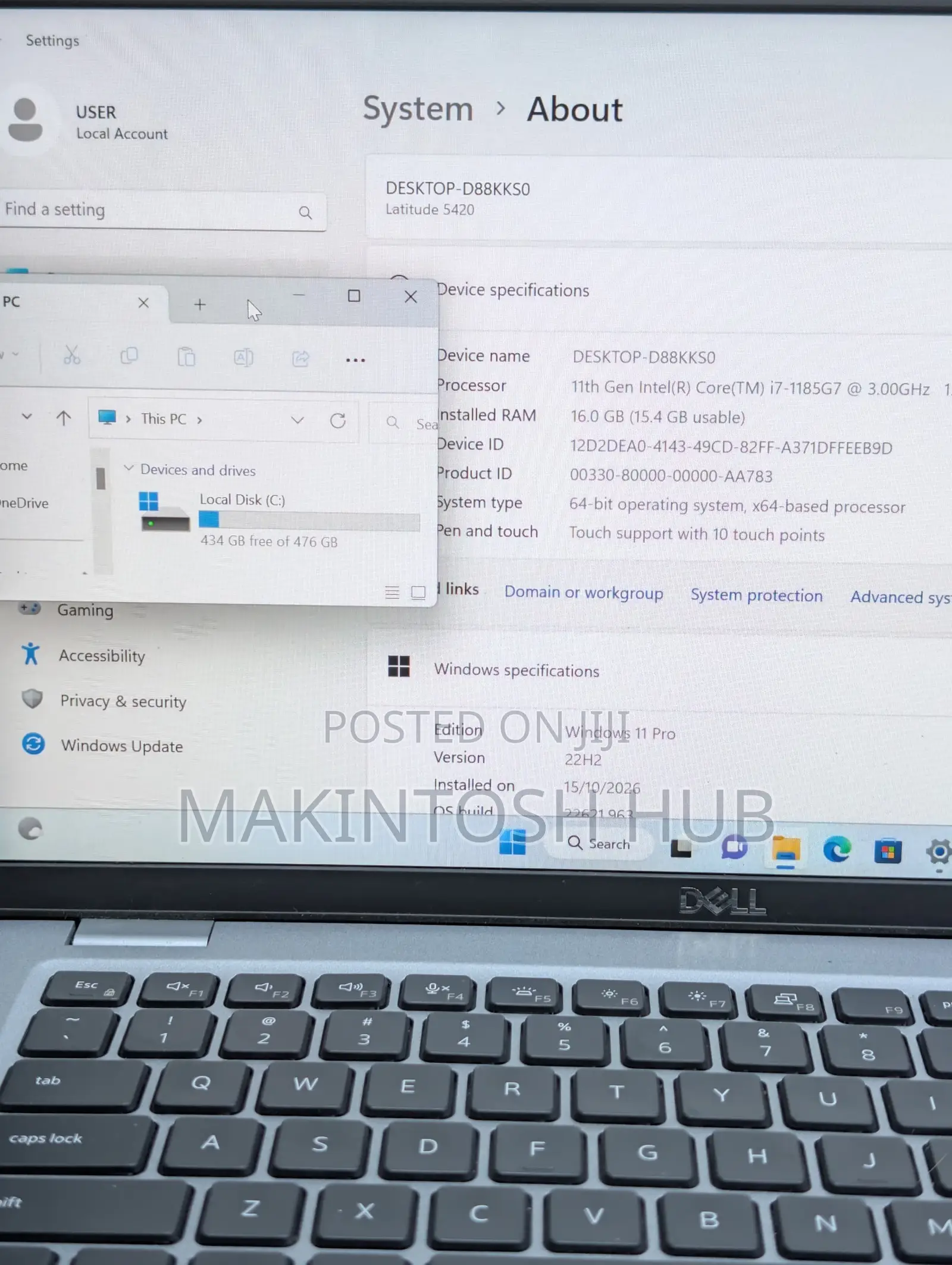 Laptop Dell Latitude 5420 16GB Intel Core i7 SSD 512GB