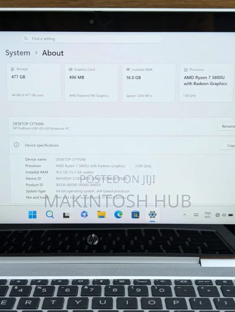Laptop HP ProBook x360 435 G8 16GB AMD Ryzen 7 SSD 512GB