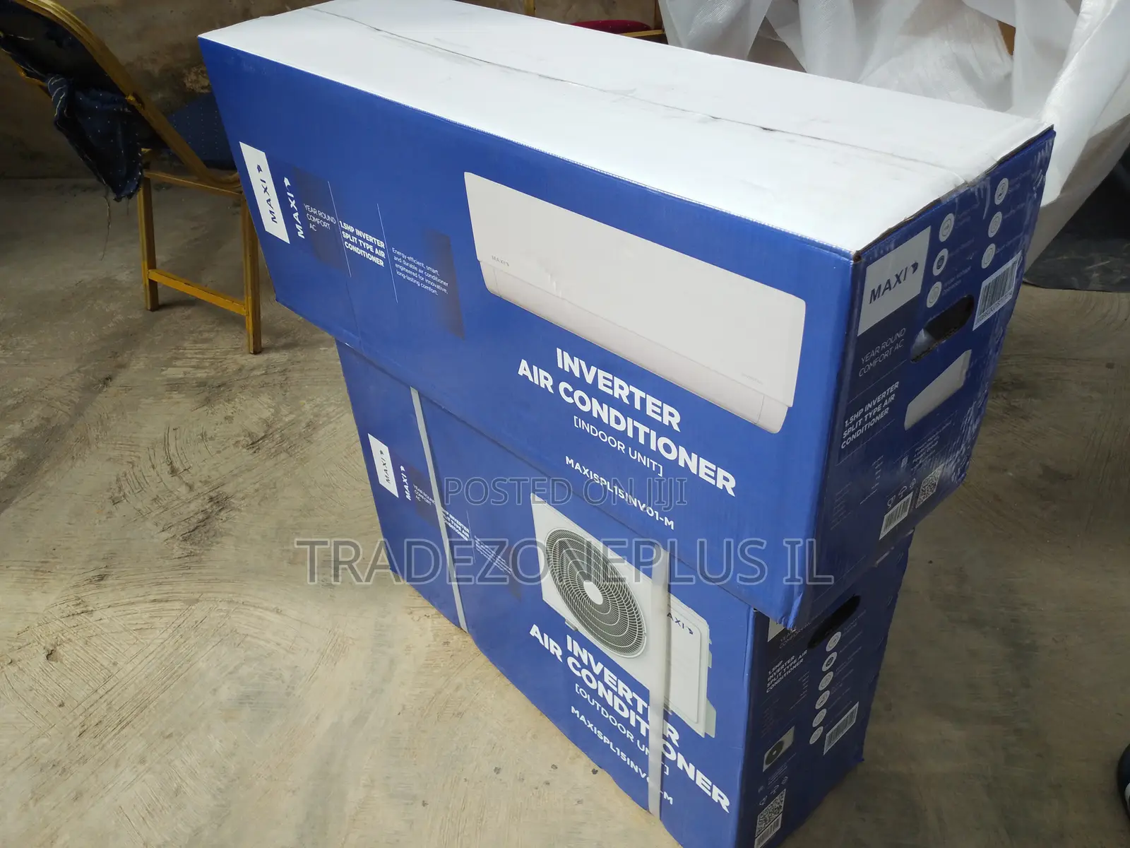 Indoor Outdoor Air Conditioner Maxi 1.5HP