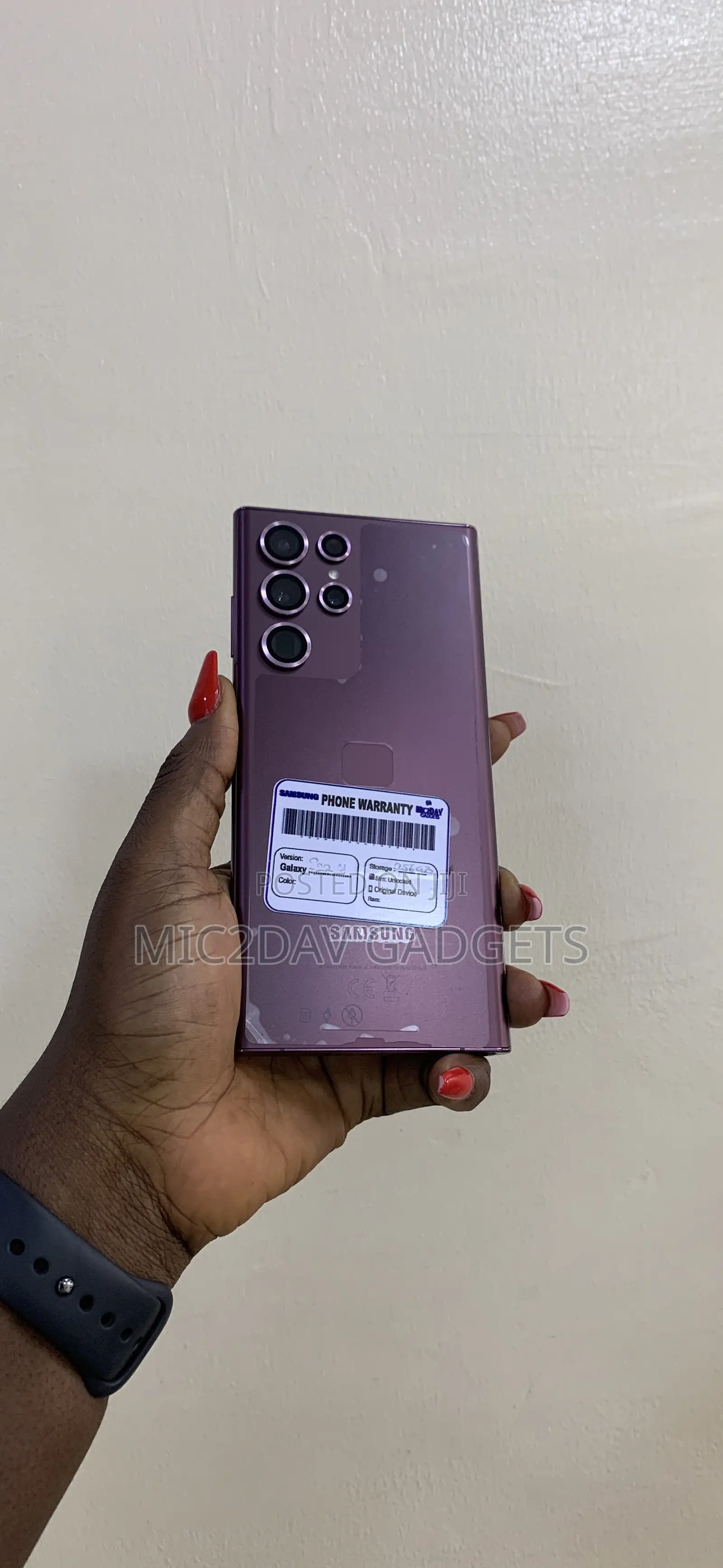 Samsung Galaxy S22 Ultra 256 GB Purple