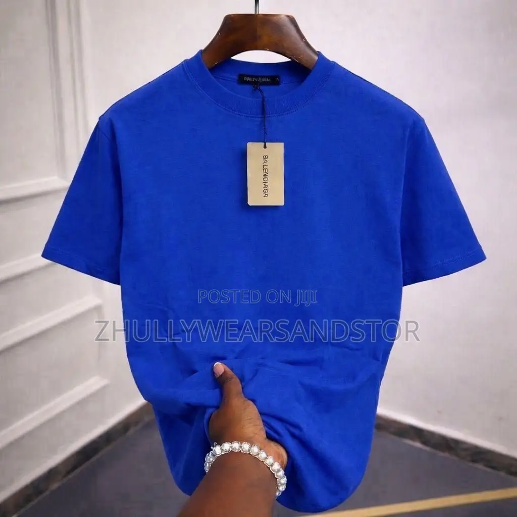 High Quality Plain Tees Round Neck Tops