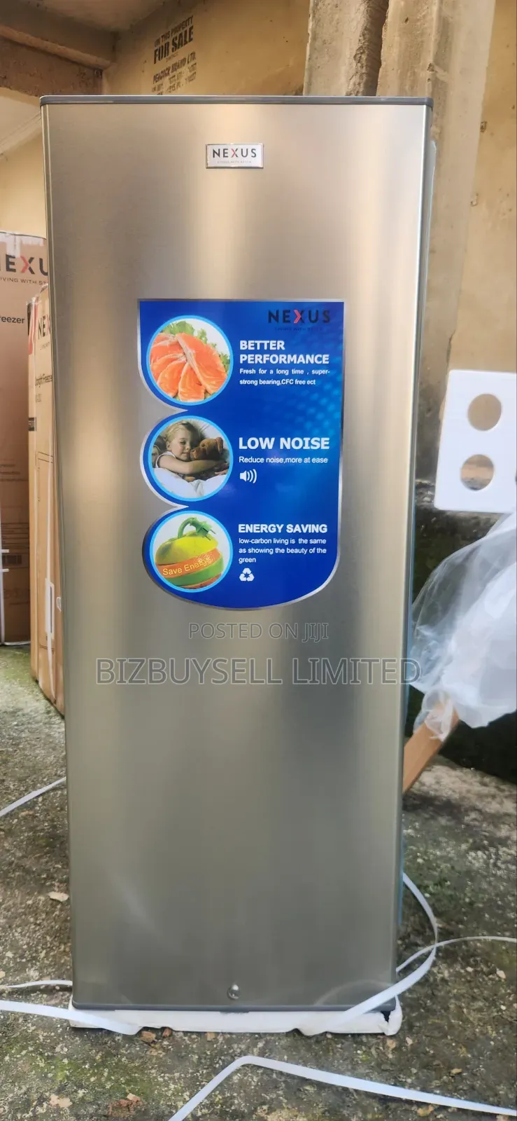 190L Nexus 7 Drawers Upright Standing Freezer.