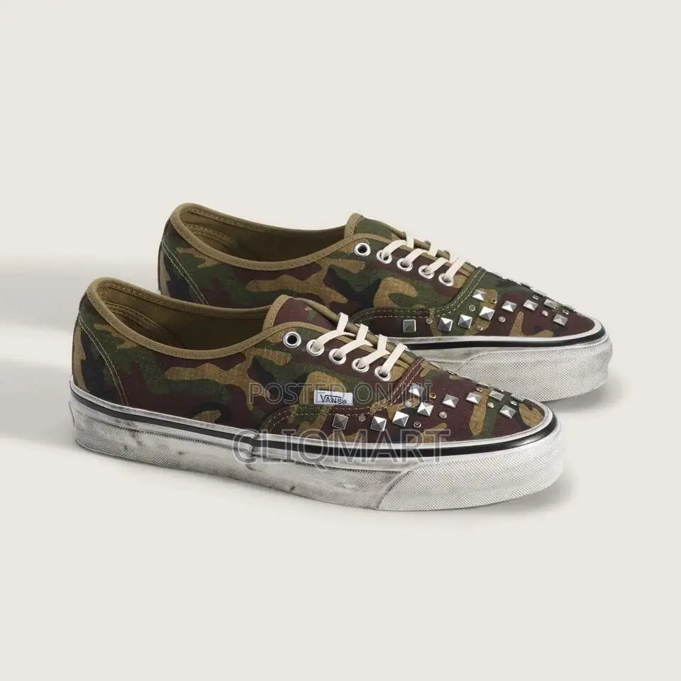 Vans Vault Camo Studded Authentic Low-Top Sneakers