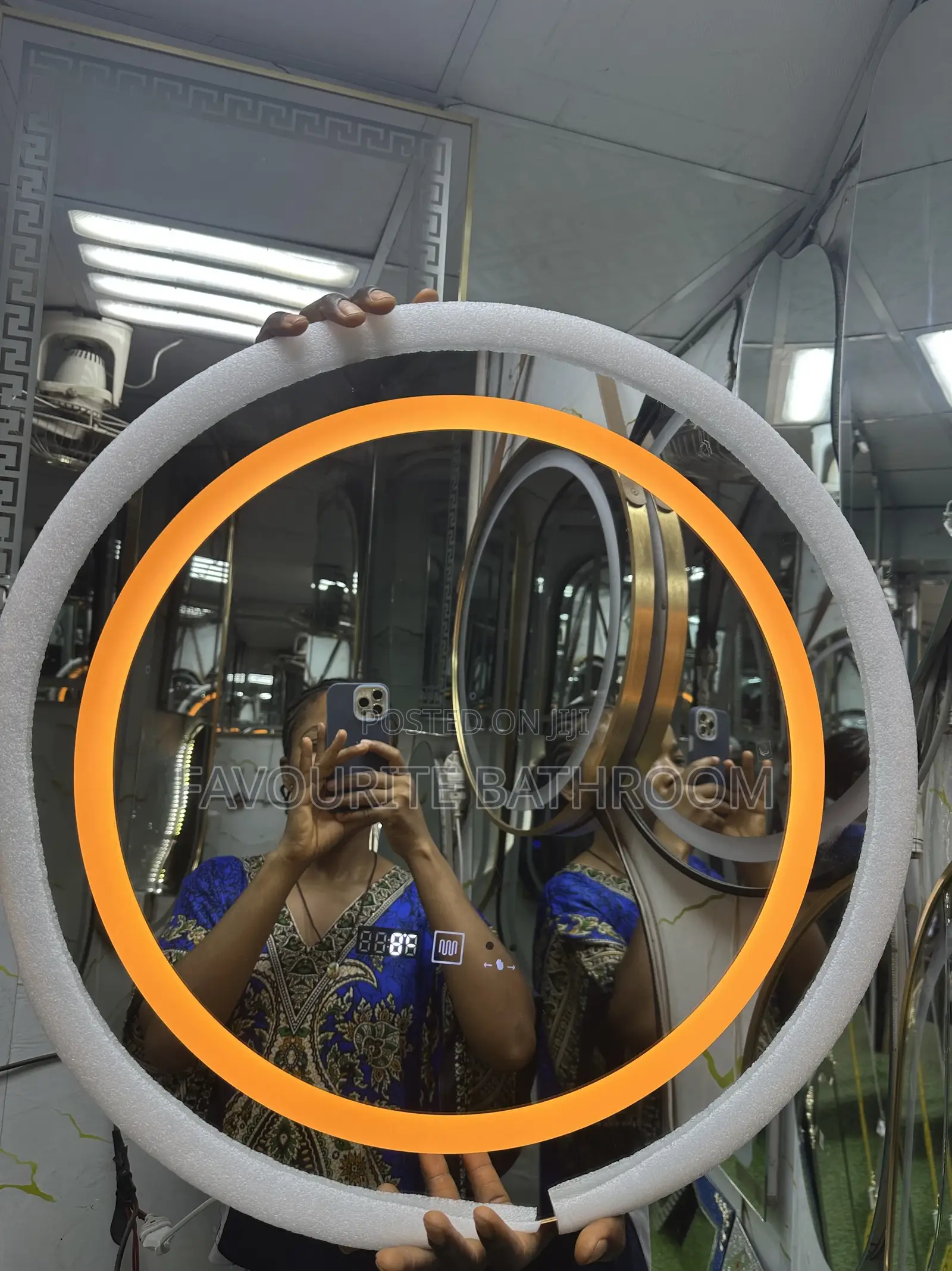 60by60cm Hand Wave LED Mirror
