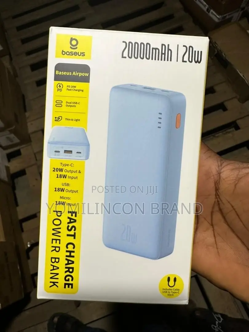 Baseus Airpow 20000mAh 20W Powerbank (Blue)