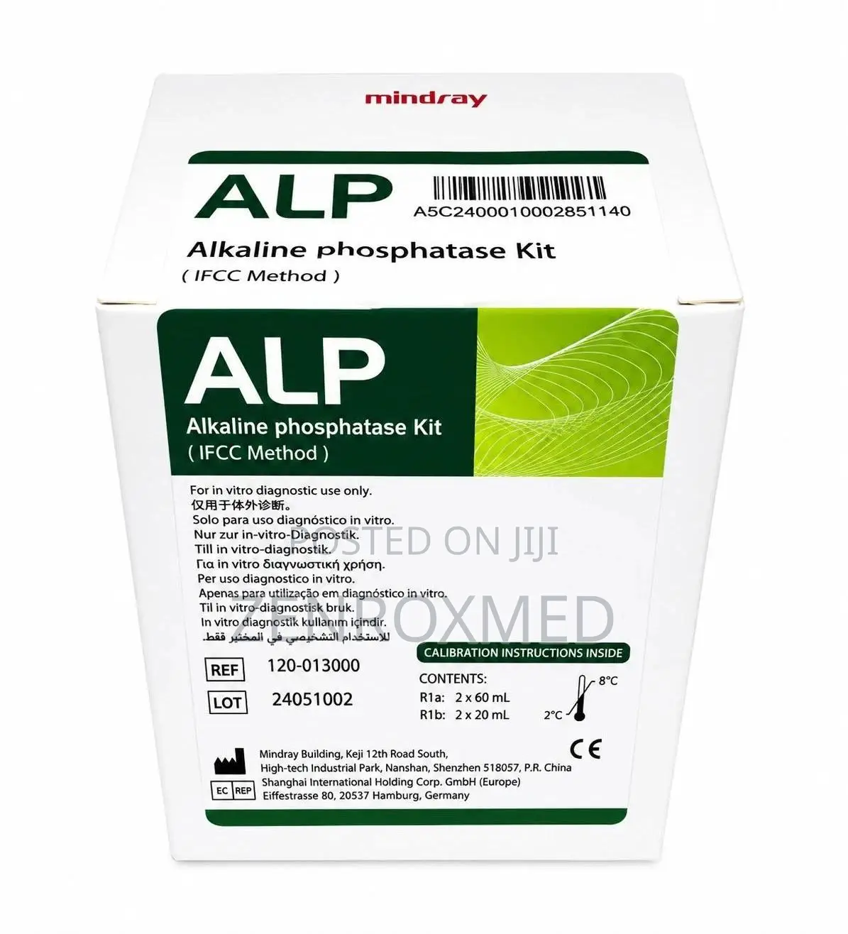 Mindray Alkaline Phosphate (ALP) Reagent (R1 4×35mL + R2 2×18mL)