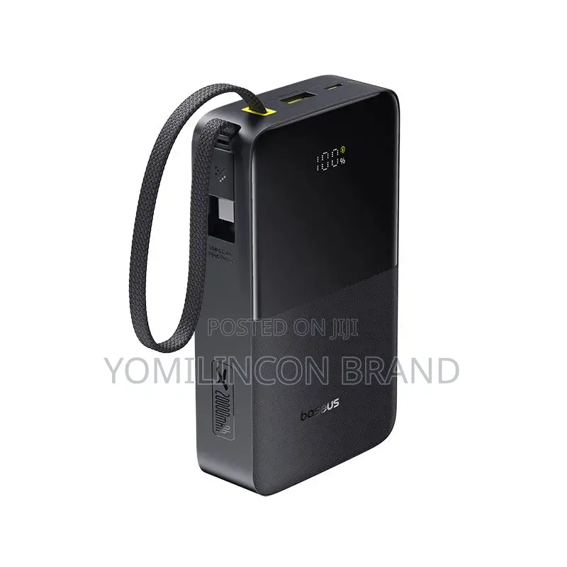 Baseus EnerFill Bipow2 Pro 20000mAh Power Bank, 22.5W - Black
