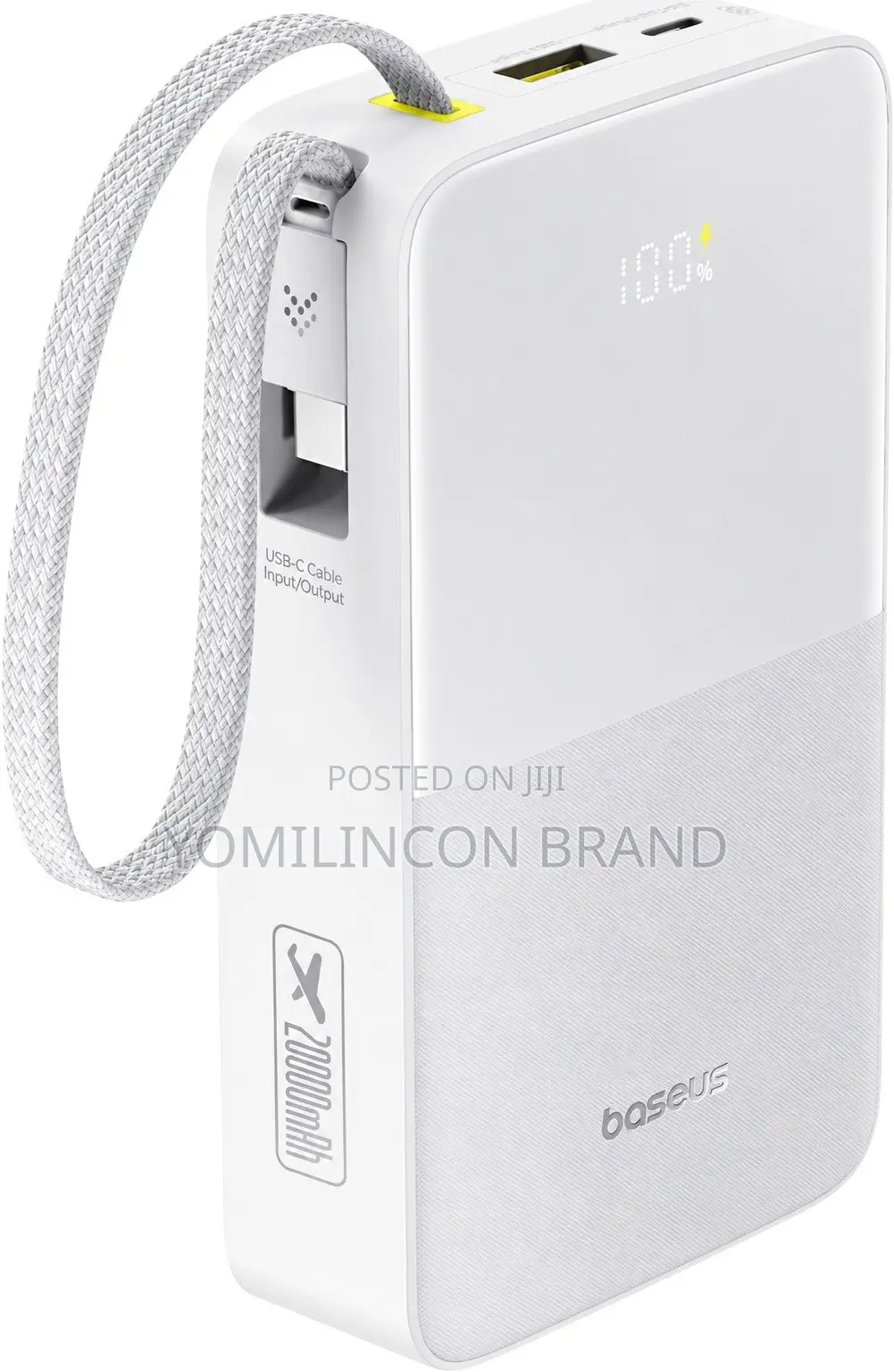 Baseus EnerFill Bipow2Pro 20000mAh PowerBank,22.5W Fast Charging,White