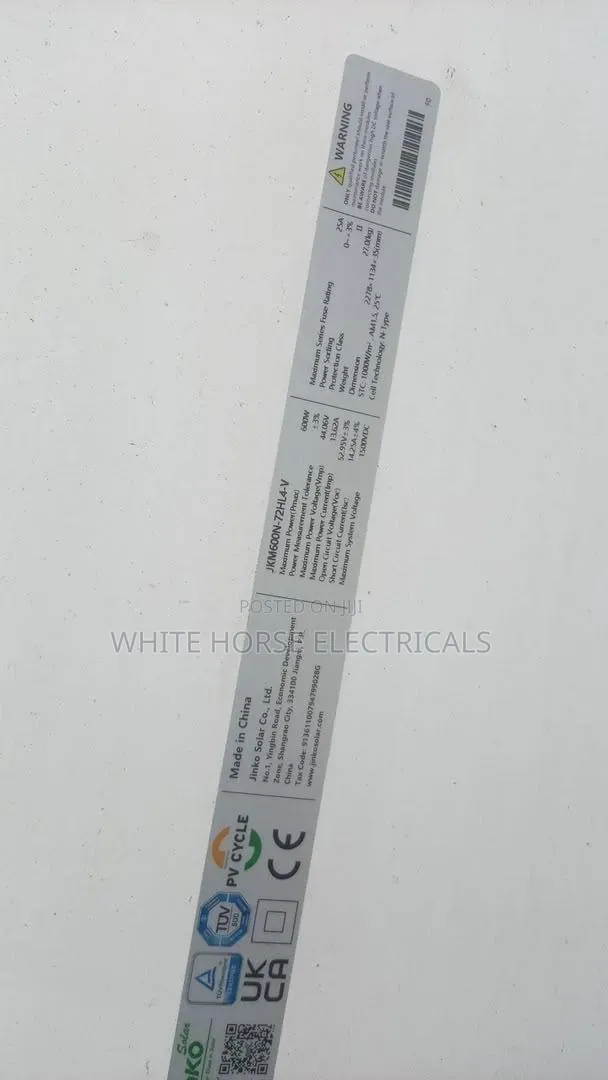 600watts Single Phase Jinko Solar Panel
