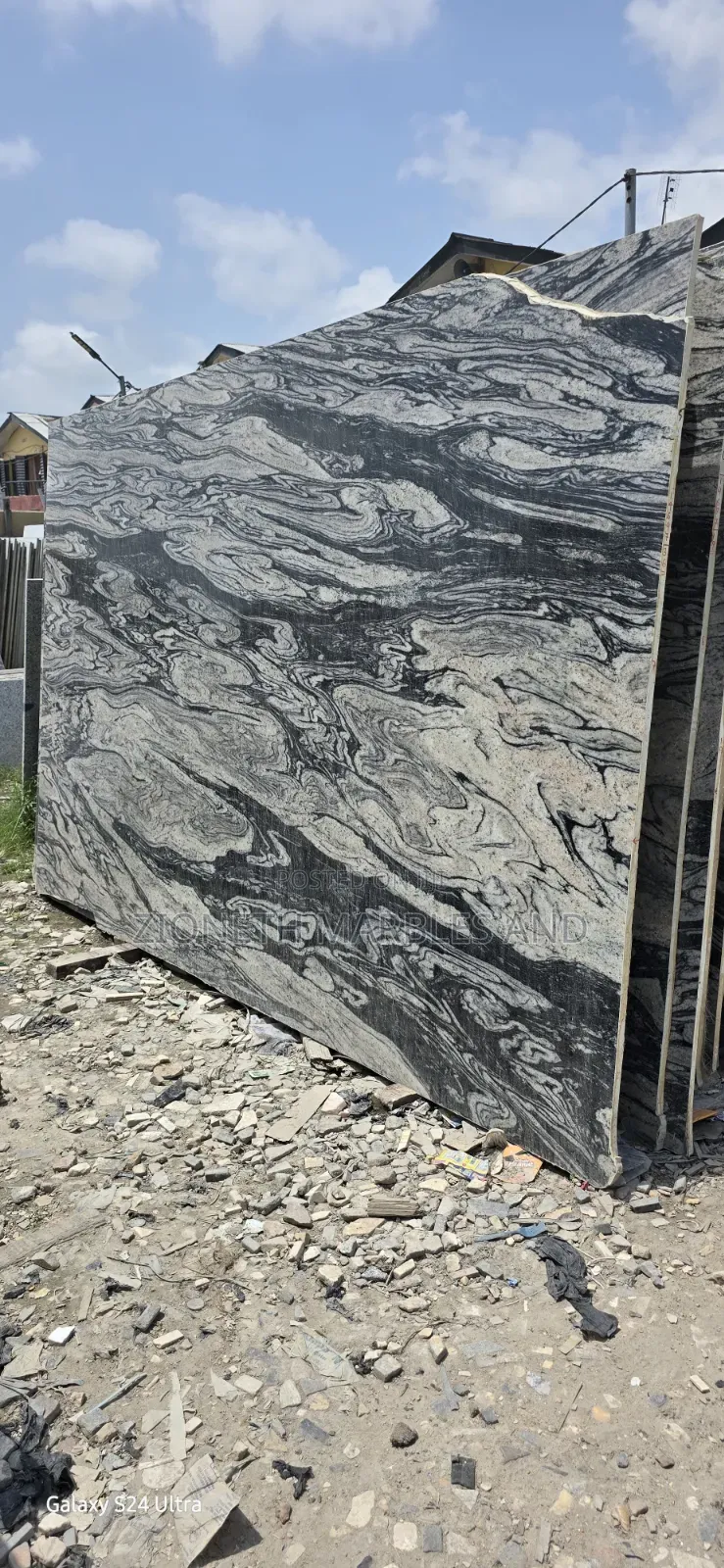 Indian Silver White Granite Marble Slab