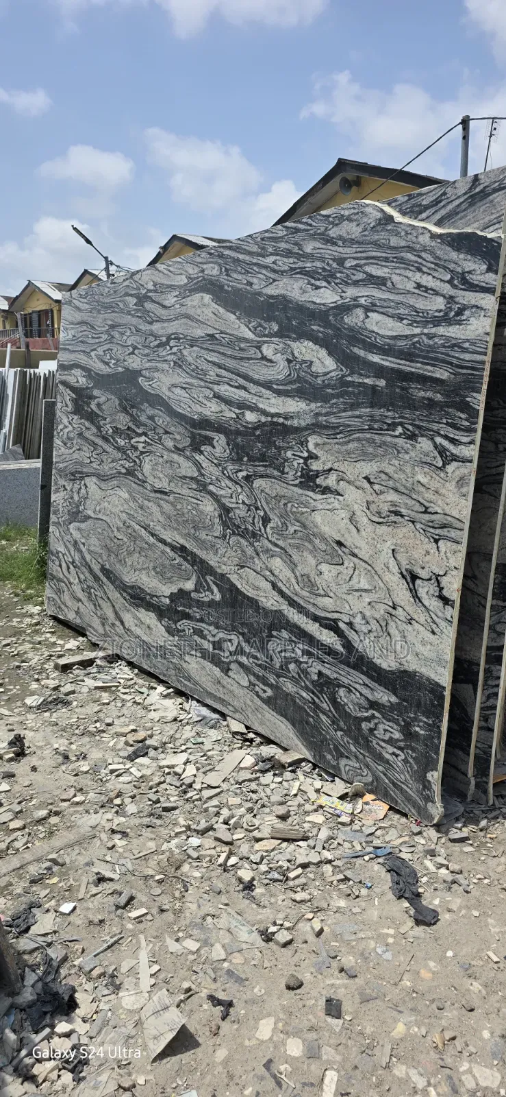 Indian Silver White Granite Marble Slab