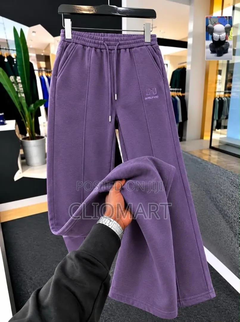 Heavyweight Pintuck Wide-Leg Heavy-Fleece Sweatpants