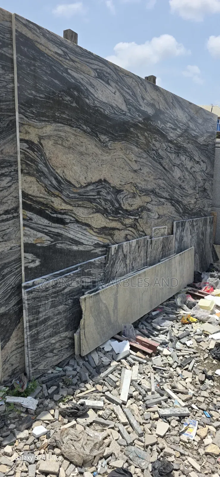 Indian Silver White Granite Marble Slab